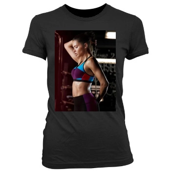 Adriana Lima Women's Junior Cut Crewneck T-Shirt