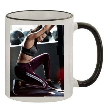 Adriana Lima 11oz Colored Rim & Handle Mug