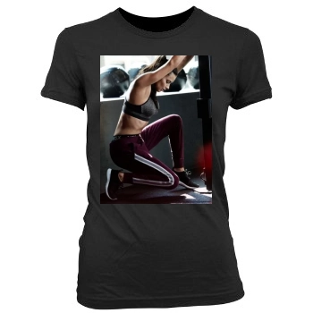 Adriana Lima Women's Junior Cut Crewneck T-Shirt