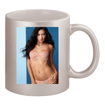 Adriana Lima 11oz Metallic Silver Mug