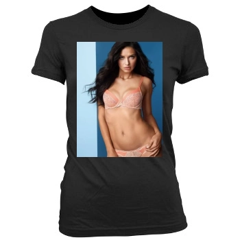 Adriana Lima Women's Junior Cut Crewneck T-Shirt