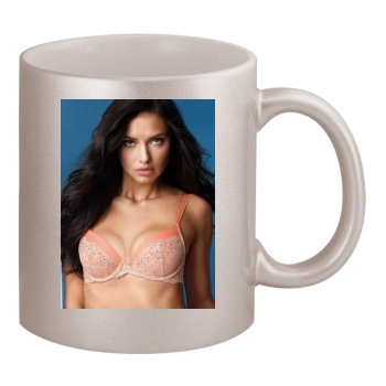 Adriana Lima 11oz Metallic Silver Mug