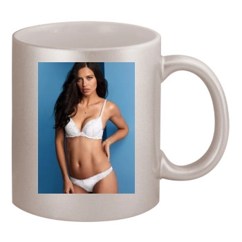 Adriana Lima 11oz Metallic Silver Mug