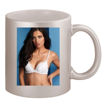 Adriana Lima 11oz Metallic Silver Mug