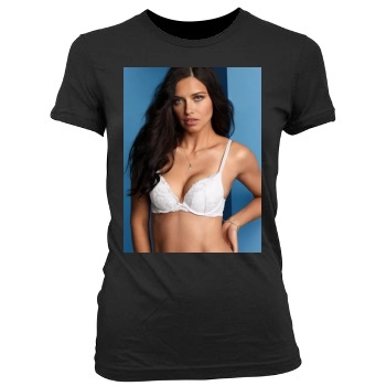 Adriana Lima Women's Junior Cut Crewneck T-Shirt