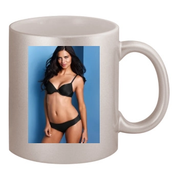 Adriana Lima 11oz Metallic Silver Mug