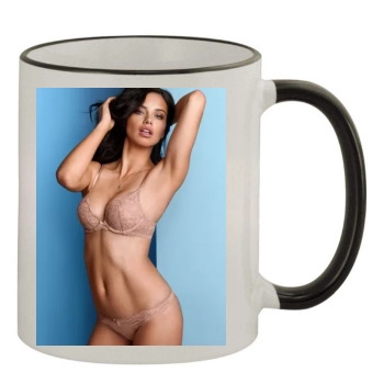 Adriana Lima 11oz Colored Rim & Handle Mug