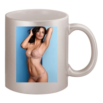 Adriana Lima 11oz Metallic Silver Mug