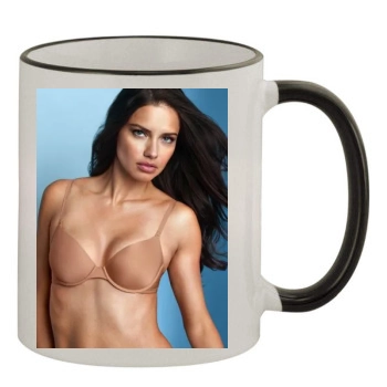 Adriana Lima 11oz Colored Rim & Handle Mug