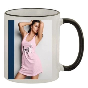 Adriana Lima 11oz Colored Rim & Handle Mug