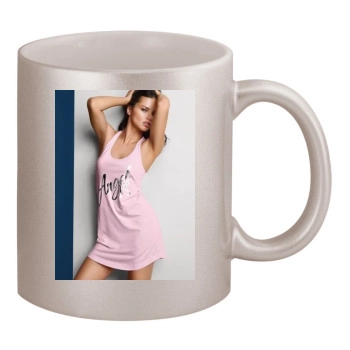 Adriana Lima 11oz Metallic Silver Mug