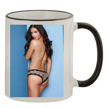 Adriana Lima 11oz Colored Rim & Handle Mug