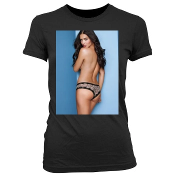 Adriana Lima Women's Junior Cut Crewneck T-Shirt