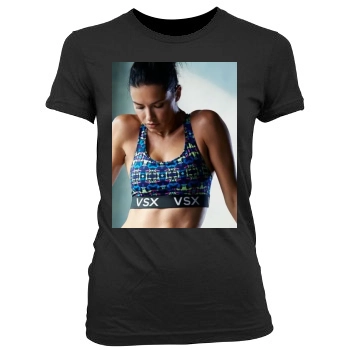 Adriana Lima Women's Junior Cut Crewneck T-Shirt