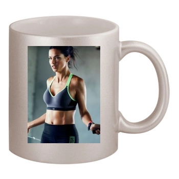 Adriana Lima 11oz Metallic Silver Mug