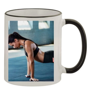 Adriana Lima 11oz Colored Rim & Handle Mug