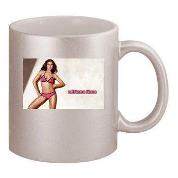 Adriana Lima 11oz Metallic Silver Mug