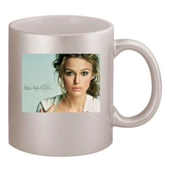 Keira Knightley 11oz Metallic Silver Mug