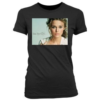 Keira Knightley Women's Junior Cut Crewneck T-Shirt