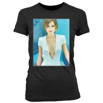 Keira Knightley Women's Junior Cut Crewneck T-Shirt