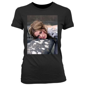 Keira Knightley Women's Junior Cut Crewneck T-Shirt