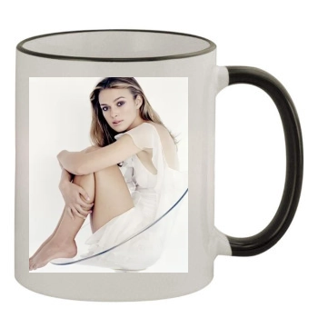 Keira Knightley 11oz Colored Rim & Handle Mug