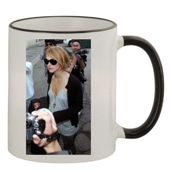 Keira Knightley 11oz Colored Rim & Handle Mug