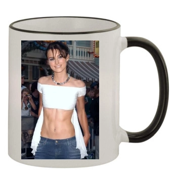 Keira Knightley 11oz Colored Rim & Handle Mug