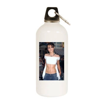 Keira Knightley White Water Bottle With Carabiner