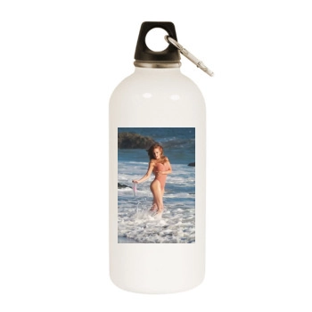 Angelica Bridges White Water Bottle With Carabiner