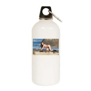 Angelica Bridges White Water Bottle With Carabiner