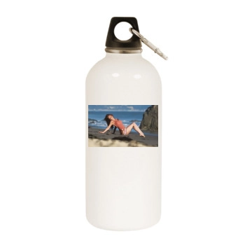 Angelica Bridges White Water Bottle With Carabiner