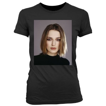 Keira Knightley Women's Junior Cut Crewneck T-Shirt