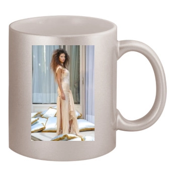 Adriana Lima 11oz Metallic Silver Mug