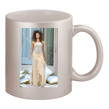 Adriana Lima 11oz Metallic Silver Mug