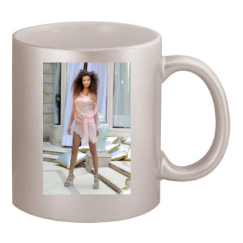 Adriana Lima 11oz Metallic Silver Mug