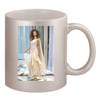 Adriana Lima 11oz Metallic Silver Mug