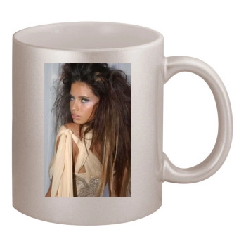 Adriana Lima 11oz Metallic Silver Mug