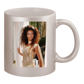 Adriana Lima 11oz Metallic Silver Mug