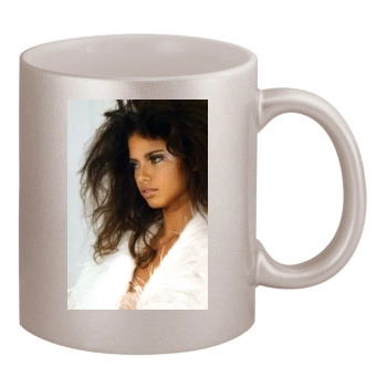 Adriana Lima 11oz Metallic Silver Mug