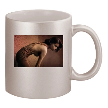 Adriana Lima 11oz Metallic Silver Mug