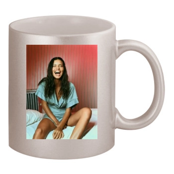 Adriana Lima 11oz Metallic Silver Mug