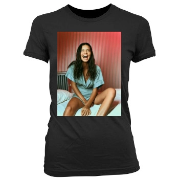 Adriana Lima Women's Junior Cut Crewneck T-Shirt