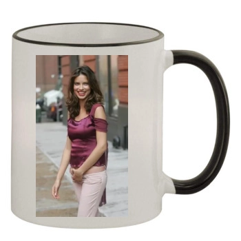 Adriana Lima 11oz Colored Rim & Handle Mug