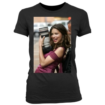 Adriana Lima Women's Junior Cut Crewneck T-Shirt