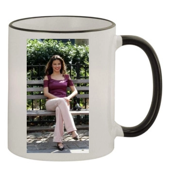 Adriana Lima 11oz Colored Rim & Handle Mug