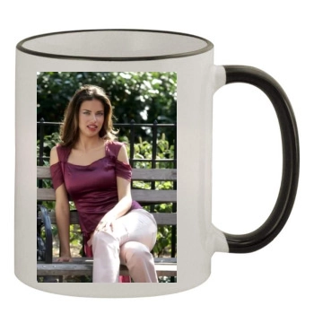 Adriana Lima 11oz Colored Rim & Handle Mug