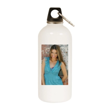 Adriana Lima White Water Bottle With Carabiner