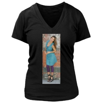 Adriana Lima Women's Deep V-Neck TShirt