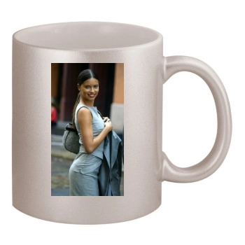 Adriana Lima 11oz Metallic Silver Mug